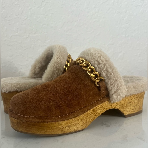 NWOB Tory Burch Suede Clogs Mules size 6.5 - Picture 6 of 12